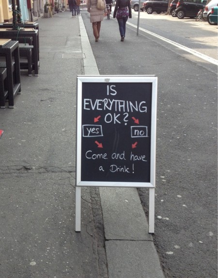 Your 5 basic types of funny chalkboard sidewalk signs