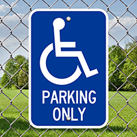 Parking Only Handicapped Sign