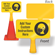 Add Your Custom Face Covering Instructions ConeBoss Sign