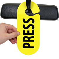 Press Parking Permit Hang Tag