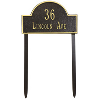 Arch Marker Standard Lawn Plaque